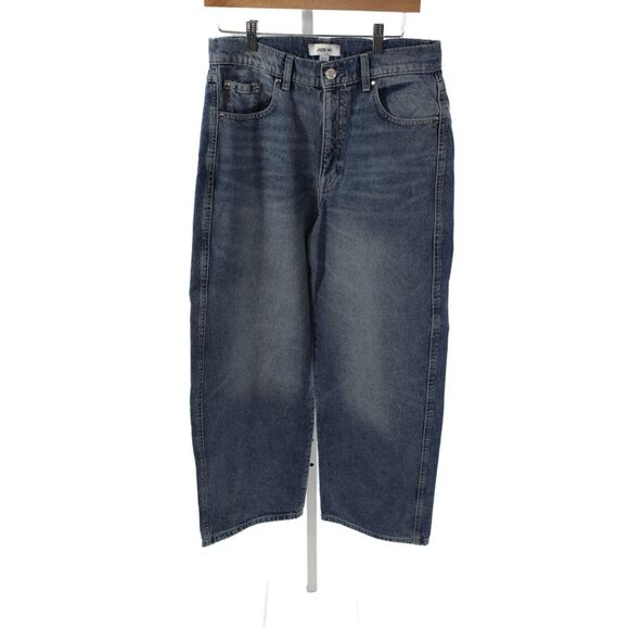 Jason Wu Denim - Jason Wu Women Wide-Leg Jeans Blue Cotton High Rise Button Size 27